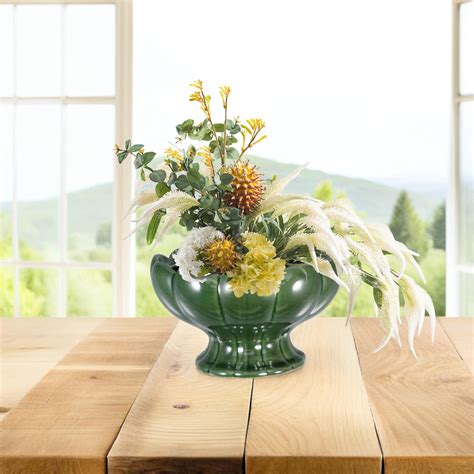 HOMEMAXS Decorative Ceramic Flower Pot Minimalist Flower Arrangement ...