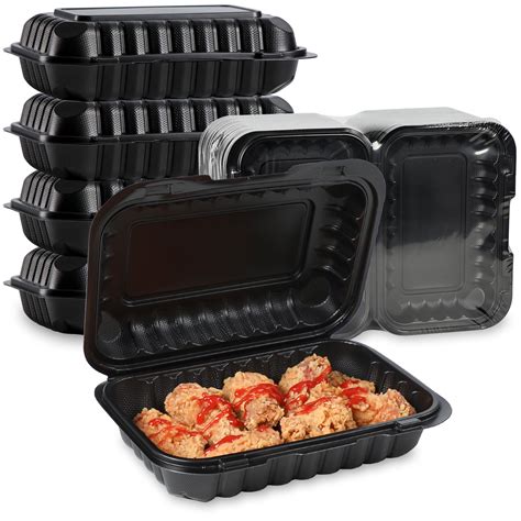 Snapklik.com : Clamshell Food Containers, 27 OZ Plastic To Go ...