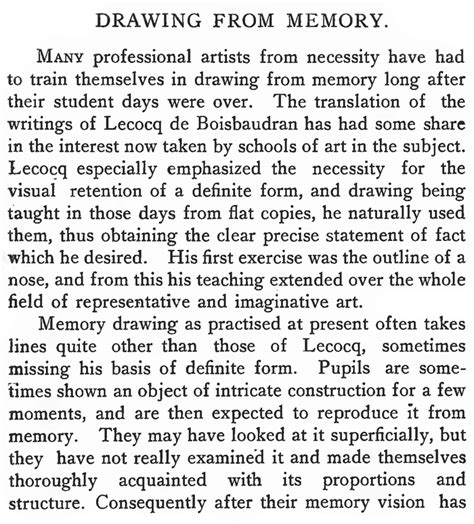 Image result for Memory Drawing Part One