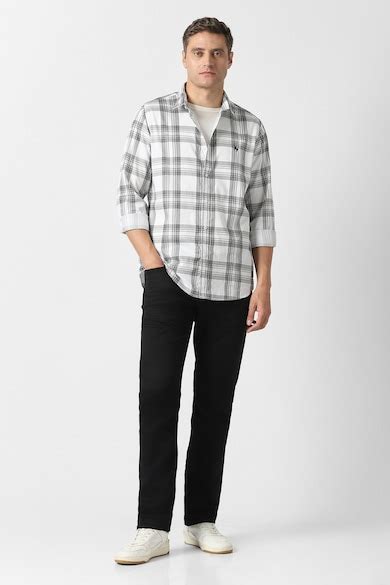 Buy Men White Check Full Sleeves Casual Shirt Online - 40075390 | Van ...