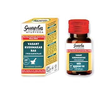 Guapha Ayurveda VASANT KUSUMAKAR RAS (With Gold & Pearl) (100 tablets ...