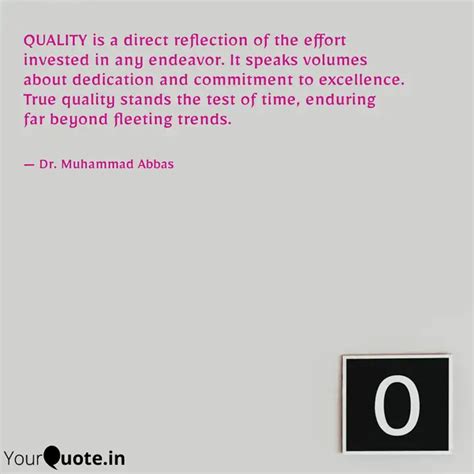 QUALITY is a direct refle... | Quotes & Writings by 🔥Candid-Soul ...