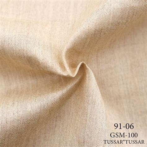 Buy Tussar Silk Fabric in Natural Color Price / Meter 1.09 Online in ...
