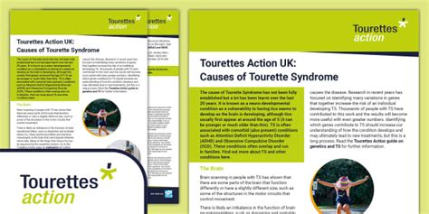 FREE! - Tourettes Action UK: Causes of Tourette Syndrome