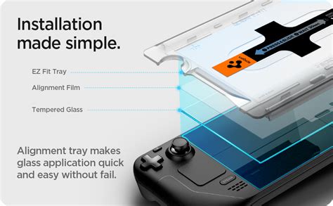 Spigen Ez Fit Tempered Glass Screen Protector Guard For Videogame Valve ...