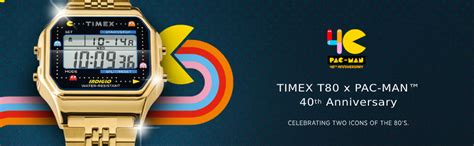 Timex T80 X Pac-Man Digital Grey Dial Unisex's Watch-TW2U31900 : Amazon ...