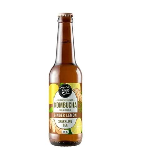 Toyo Kombucha Non-Alcoholic Sparkling Tea (Ginger Lemon) - 330L – Fetch ...