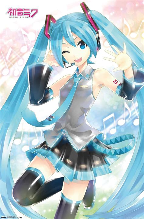 Trends International Barnwood Framed Wall Poster of Hatsune Miku ...