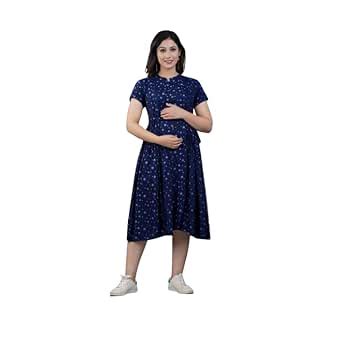 Buy Peterman Women's Rayon Maternity Feeding Kurti with Zippers ...