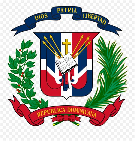 Republica Dominicana Flag Emoji - Dominican Republic Coat Of Arms Png ...