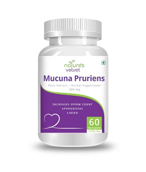 Mucuna Pruriens Pure Extract 500 mg, 60 Veggie Capsules – Naturesvelvet