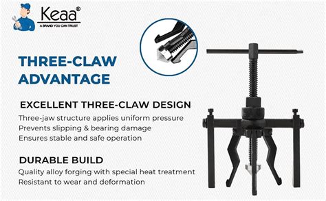 Keaa Bearing Puller 3 Jaw Pilot Bearing Puller Blind Bearing Puller Set ...