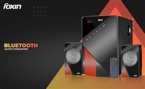 Foxin FMS-4020 Wireless 55W RMS Bluetooth Stereo Multimedia Speaker ...