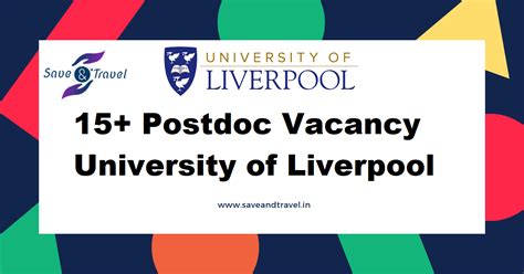 University of Liverpool Vacancies - Research And Teaching Positions