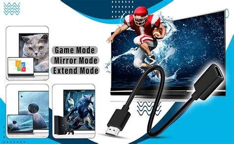 Storite 30cm 2 Pack Short Length 19 Pin HDMI 2.0 Male to Female 4K ...