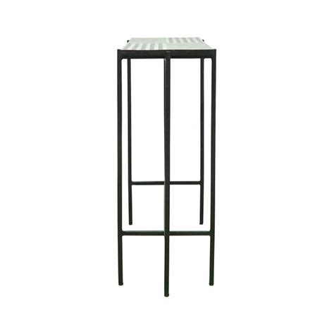 Buy Console Table | Isakson Bone Inlay Table with Iron Stand | Shop at ...