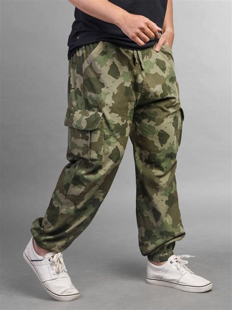 Classic Military Green Camo Hoppers - Unisex Pants For Men And Women