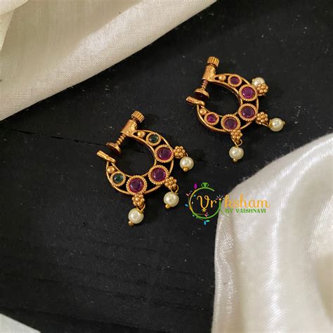 Premium Gold Nath / Nose pin -G9295 – vrikshamindia