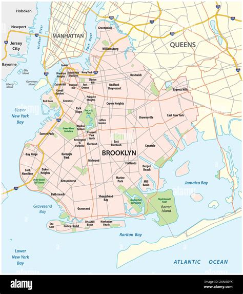 Road Map Of Brooklyn Ny
