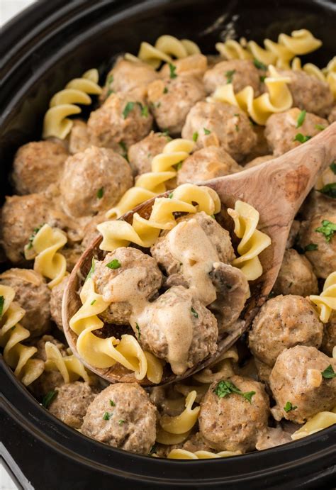 Meatball Stroganoff Crockpot