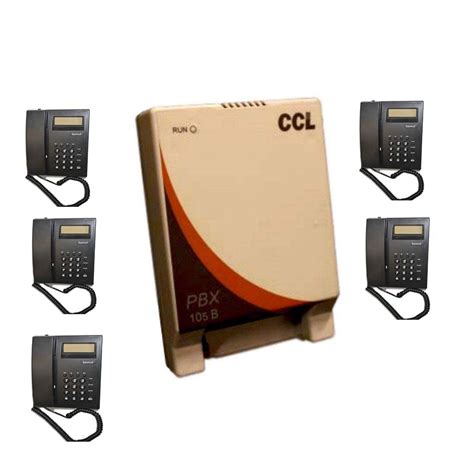 Combo-CN134 CCL 105 Epabx with Beetel C51 Caller id Phones 5 nos ...