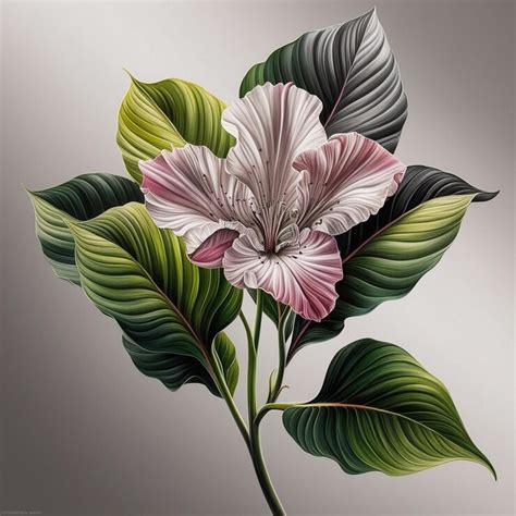 Vibrant and realistic black white and colorful flower drawing with ...