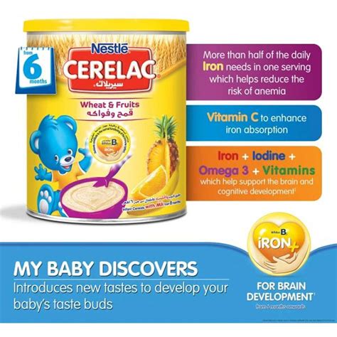 Nestle Cerelac Wheat & Fruits (6m+) - 400g (Imported) – KidsCity.in