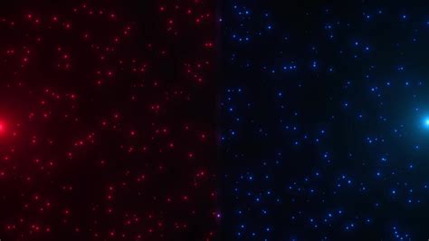 Red And Blue Stars In Space