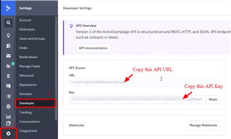 Active Campaign API 的图像结果