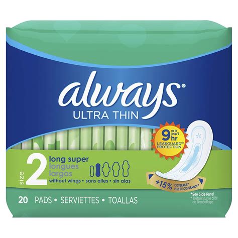 Buy Always Ultra Thin Long Super Pads, 20-Count Online at Low Prices in ...