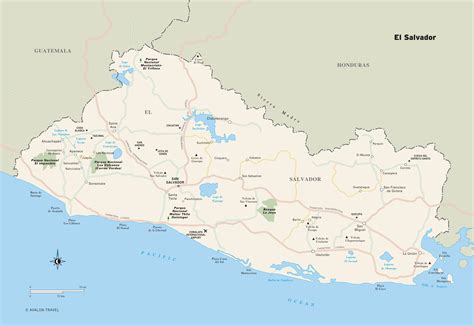 El Salvador Maps | Printable Maps of El Salvador for Download