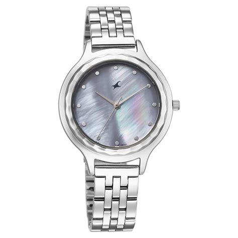 Buy Online Fastrack Stunners X Quartz Analog Purple Dial Stainless ...