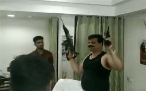 BJP MLA dances with guns in hands, may face expulsion from party