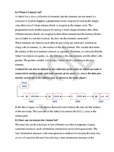 Ass 38 - Basic Data Structure - 8.1 is Linked List? A linked list is ...