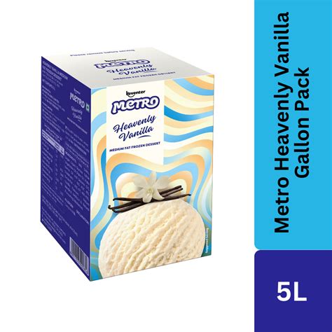Keventer Metro Heavenly Vanilla Gallon Pack Frozen Dessert - 5L ...
