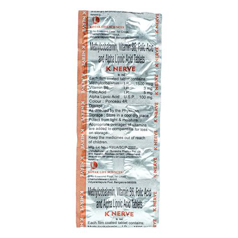 K Nerve Tablet | Uses, Side Effects, Price | Apollo Pharmacy