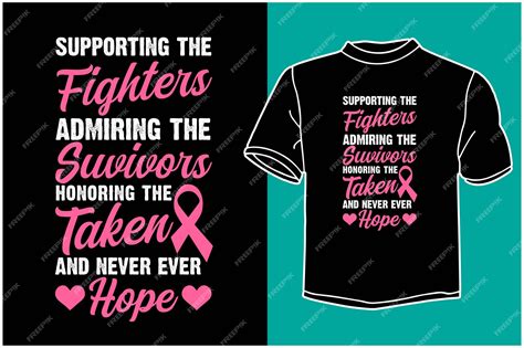 Premium Vector | Breast cancer awareness t shirt design