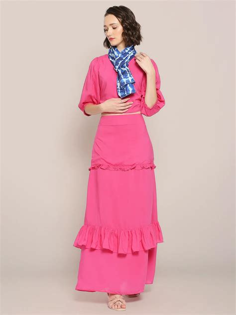 Printed Blue & White Satin Scarf – Dupatta Bazaar