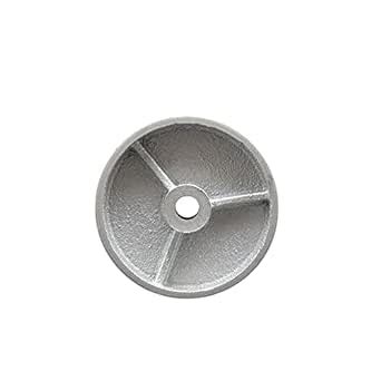 4" x 1.25" Semi Steel Cast Iron Wheel Only - 1/2" Bore - 350 lbs ...