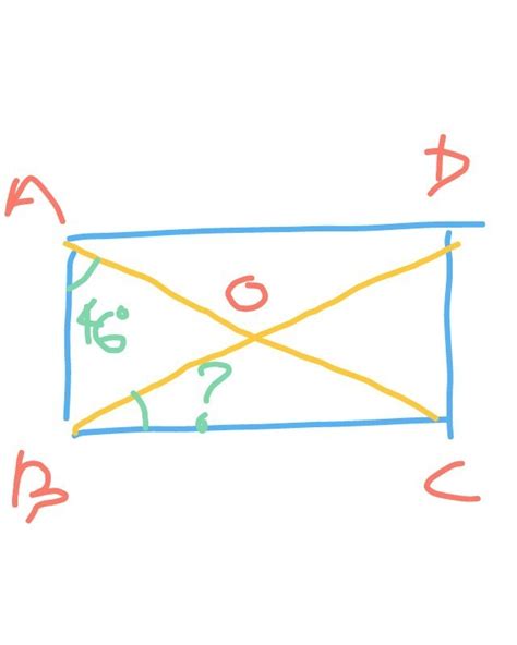 ABCD is a rectangle whose diagonals AC and BD intersect at O. If ∠OAB ...
