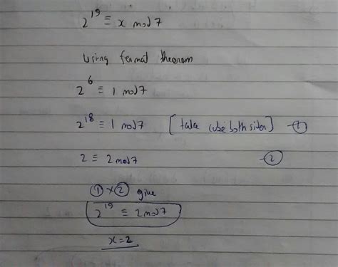 How to solve pls show steps..if possible using fermat's or wilson's theorem