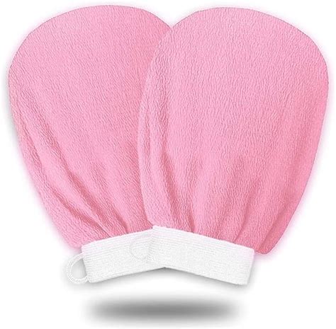 bosig® Skincare Pink Korean Exfoliating Mitts Microdermabrasion at Home ...