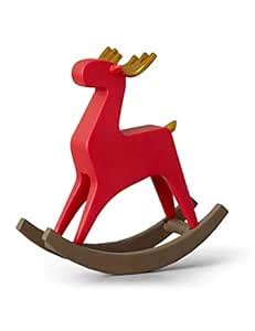 Buy HAUCOZE Statue Decor Rocking Horse Deer Sculpture Animal Figurine ...