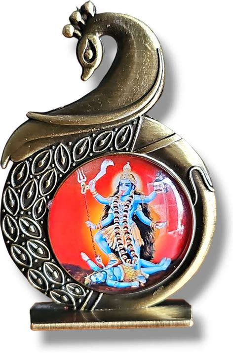 Rockshok Maa Kali Peacock Shape Idol Statue Murti Use for Car Dashboard ...