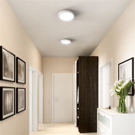 KODA 2-Light 7.5-in White LED Flush Mount Light ENERGY STAR (2-Pack ...