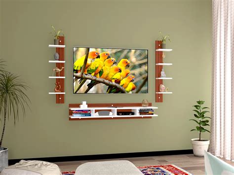 DAS Harald Engineered Wood Wall Mount TV & Entertainment Unit Stand ...