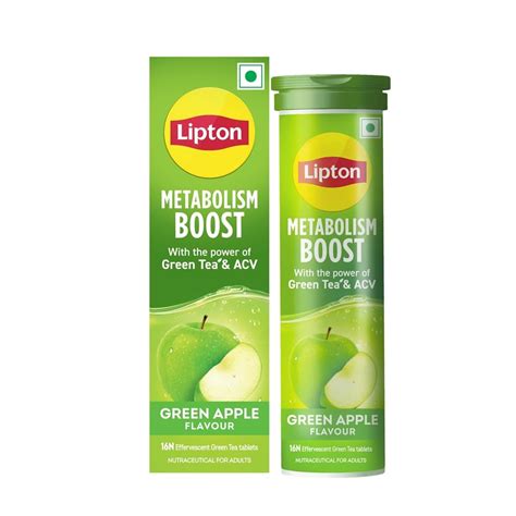Lipton Metabolism Boost with 150mg Green Tea Catechins and 50mg ACV ...