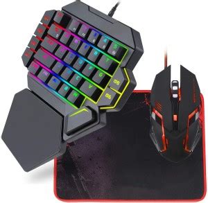 TechGuy4u RGB Wired Gaming Keyboard 35 Keys One-Handed LED Backlit ...