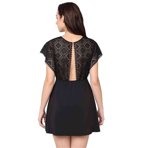 Buy Gaia Non Padded Non Wired Bridal Wear Short Lace Babydoll Chemise ...