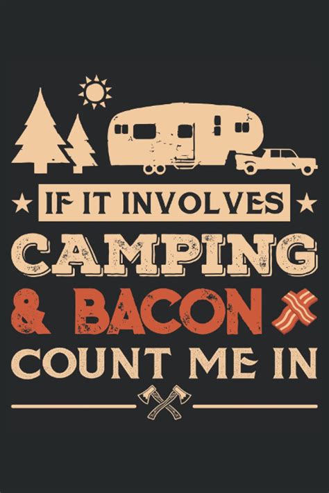 Buy Camping y tocino, cuaderno: Registre todas las ideas, pensamientos ...
